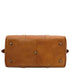 TL Voyager - Travel leather duffle bag with pocket on the back side - Small size